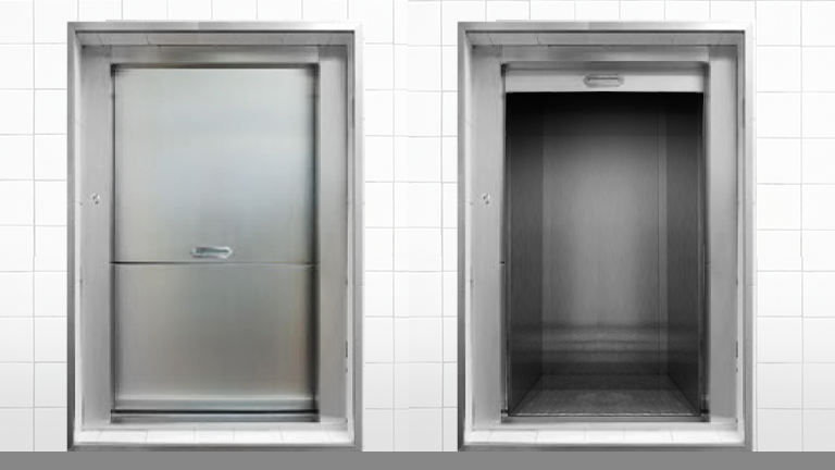 Wiitrac-Cargo-Lifts-Dumbwaiter-Open-Door-Way-Debris-Ladder-Ground-Type
